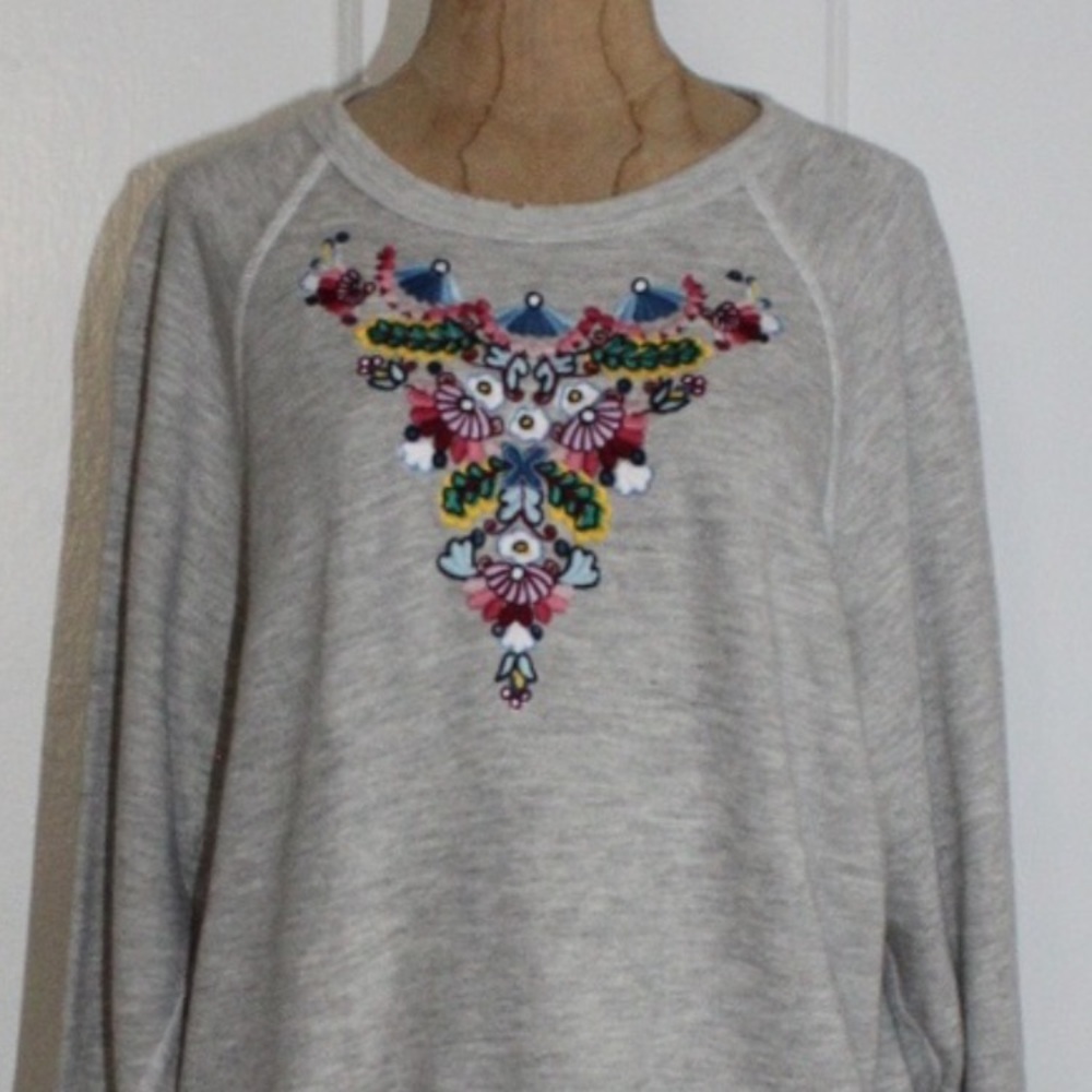The GREAT. Size 1 embroidered sweatshirt